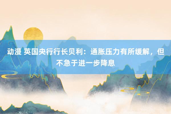 动漫 英国央行行长贝利：通胀压力有所缓解，但不急于进一步降息