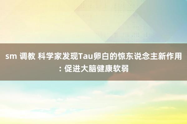 sm 调教 科学家发现Tau卵白的惊东说念主新作用: 促进大脑健康软弱